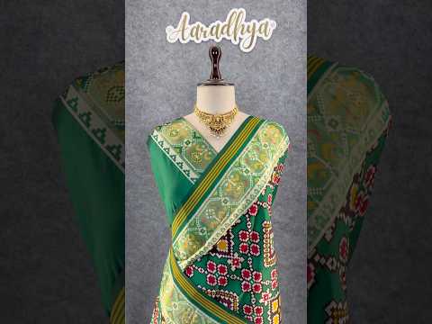 Premium Patola Weaving Phool Jaal Design Saree