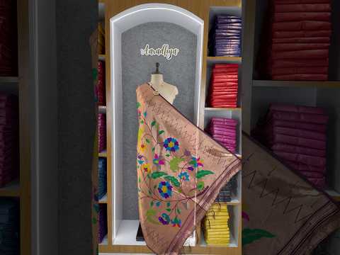 Dupatta - Pure Zari Floral Multicolor Weaving Paithani Dupatta