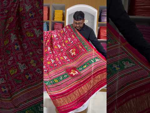 Animal Design Pure Gaji Silk Patola Dupatta