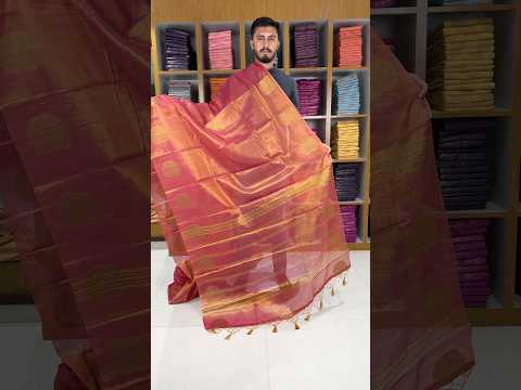 Royal Tissue Silk Zari Weaving & Mango Border Saree