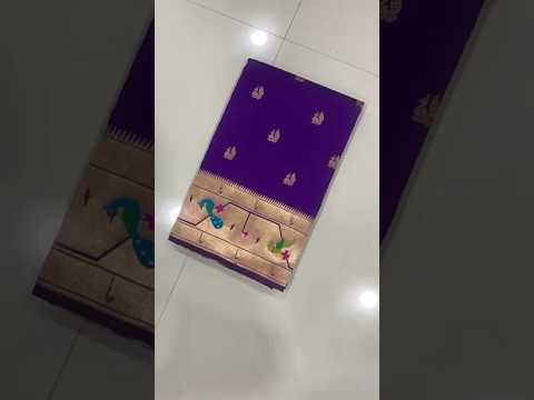 Pure Kanchipuram Paithani Silk Parrot Design Saree