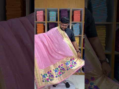 Pure Paithani Silk Weaving Zari Paithani Duppata