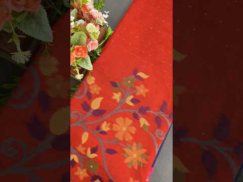 Soft Linen Silk Jamdani Saree