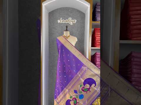 Soft Paithani Silk Peacock Zari Pallu Dupatta | Festive & Wedding Wear