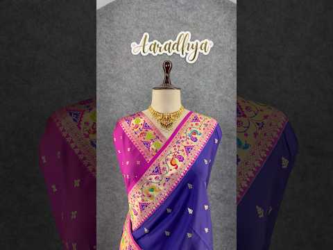 Rajwadi Mor Paithani Zari Butti Saree