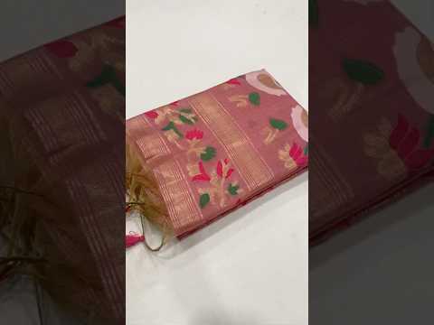 Premium Soft Rajhans Floral Muga Cotton Sareee