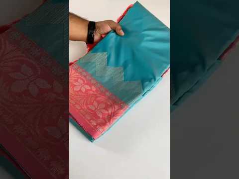 Dual Tone Designer Banarasi Soft Silk Saree