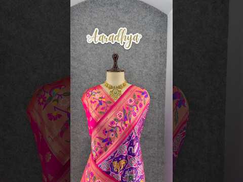 Designer Paithani Patola Sparrow Saree in Banarasi Soft Silk