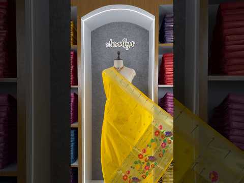 Pure Paithani Silk Weaving Zari Paithani Duppata