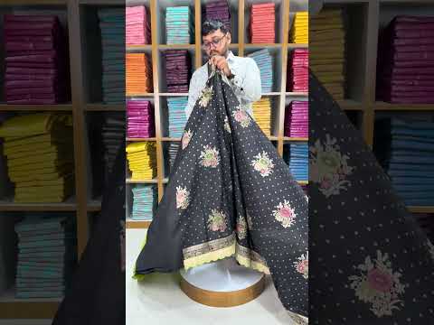 Dolla Silk Embroidery Work Lace Banarasi Saree
