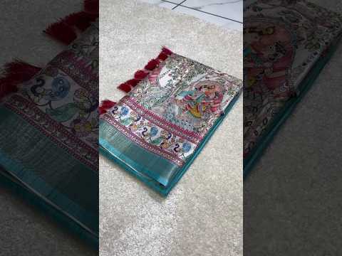 Tussar Silk Madhubani Digital Printed Saree