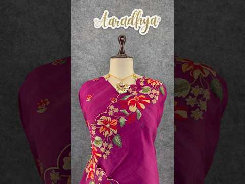 Elegant Matka Silk Embroidered Saree