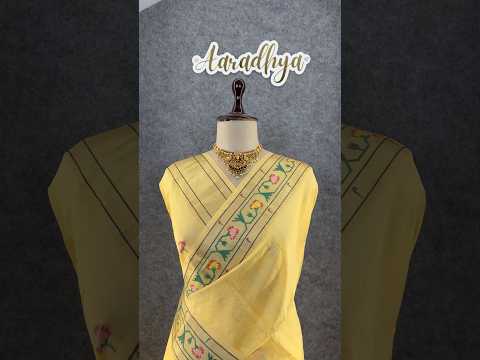 Soft Tussar Silk Pastel Paithani Saree