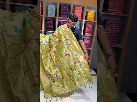 All Over Jaal Weaving Brocket Paithani Soft Silk Saree
