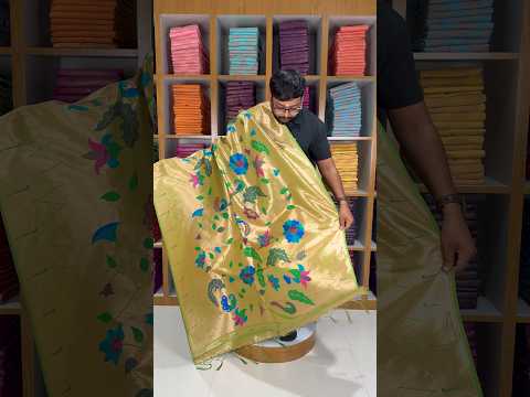 Dupatta - Pure Zari Floral Multicolor Weaving Paithani Dupatta