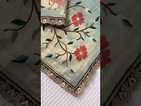 Sost Silk Paithani Scalloped Border Lace Saree