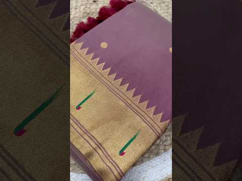 Soft Paithani Silk Meenakari Peacock & Munia Border Saree