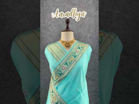 Soft Tussar Silk Pastel Paithani Saree