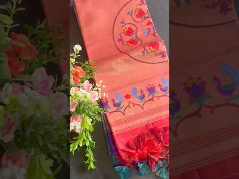 Soft Khadi Raw SIlk Mandap Paithani Saree