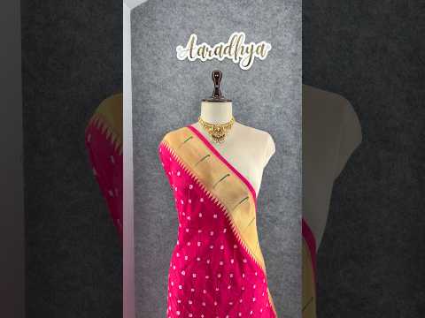Premium Viscose Pure Paithani Bandhani Fusion Saree