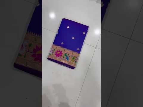 Pure Soft Swan & Lotus Paithani Silk Saree