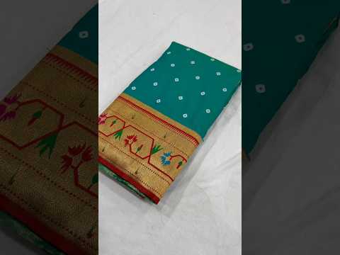 Trending Bandhani Paithani Weaving Saree