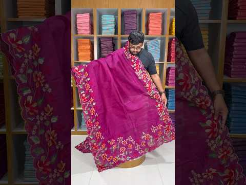 Elegant Matka Silk Embroidered Saree