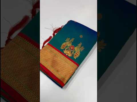Soft Silk Paithani Traditional Pallu & Peacock Border Saree