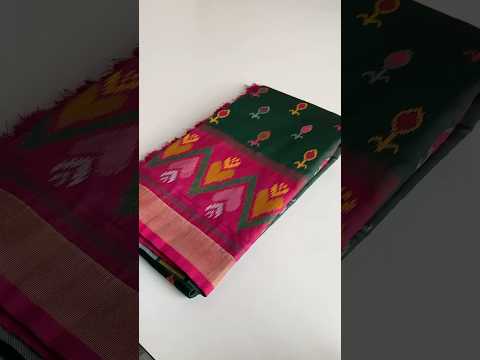 Ikkat Soft Silk Patola Guranted Fabric Saree