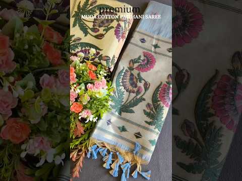 Muga Cotton Paithani Saree