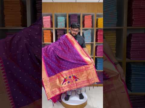 Pure Paithani Zari Border Parrot Motif Pallu Dupatta