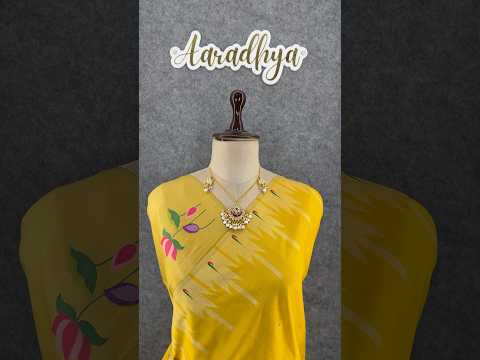 Soft Khadi Raw SIlk Lotus Pallu Paithani Saree