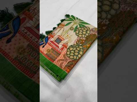 Kolam Silk Shibori Digital Printed Pichwai Saree