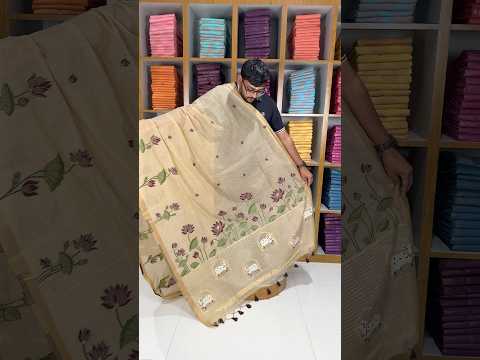 Premium Soft Muga Cotton Pichwai Saree