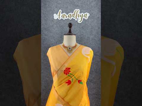 Most Trending Swan Lotus Khadi Raw SIlk Paithani Saree