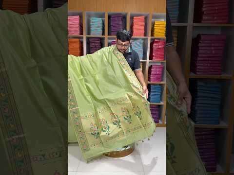 Soft Tussar Silk Pastel Paithani Saree