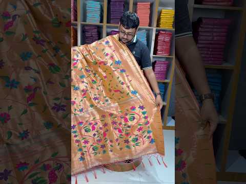 All Over Jaal Weaving Brocket Paithani Soft Silk Saree