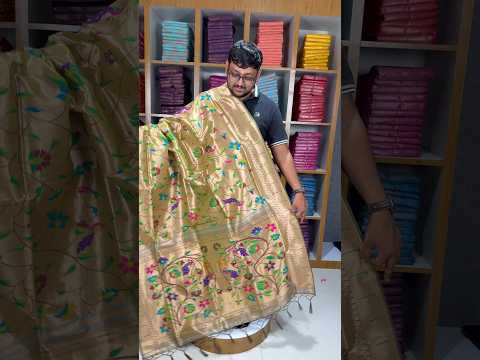 All Over Jaal Weaving Brocket Paithani Soft Silk Saree