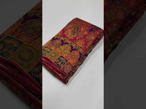 Pure Viscose Silk Meenakari Position Weaving Saree