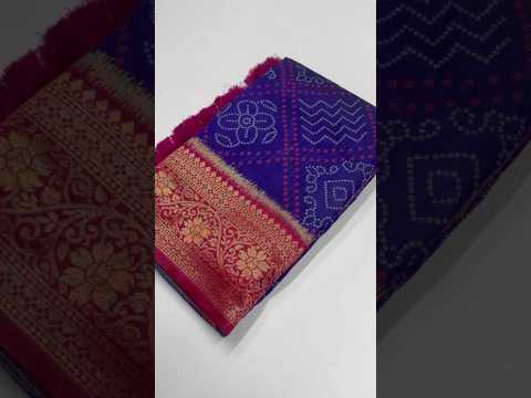 Premium Bandhani Patola Zari Woven Saree
