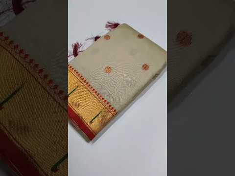 Soft Silk Meenakari Pallu & Zari Buttis Saree