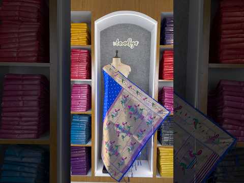 Dupatta - Pure Zari Peacock Motif Paithani Dupatta