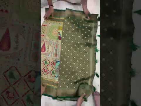 Soft Gaji Silk Position Pashmina Saree