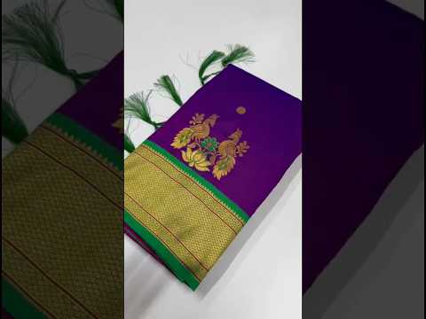 Soft Silk Paithani Traditional Pallu & Peacock Border Saree