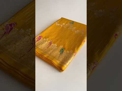 Banarasi Mushro Satin Silk Zari Banarasi Weaving Saree