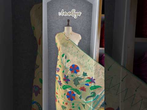 Dupatta - Pure Zari Floral Multicolor Weaving Paithani Dupatta