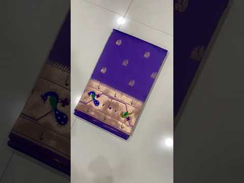 Pure Kanchipuram Paithani Silk Parrot Design Saree