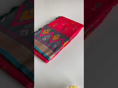 Ikkat Soft Silk Patola Guranted Fabric Saree
