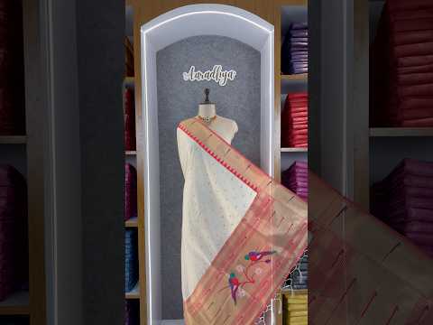 Pure Paithani Zari Border Parrot Motif Pallu Dupatta