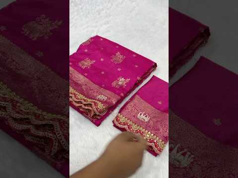 Pure Khadi Dolla Cotton Designer Bridal Saree with Sabyasachi Scallop Border